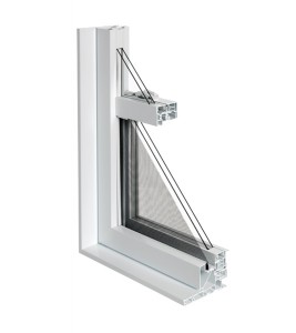 Fenêtres PVC guillotine Simple coupe